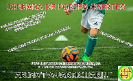 Secció de futbol . Jornada de Portes Obertes!