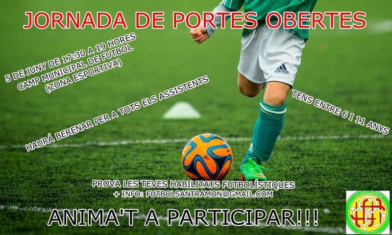 Secció de futbol . Jornada de Portes Obertes!